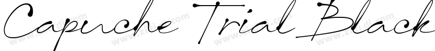 Capuche Trial Black-字体转换